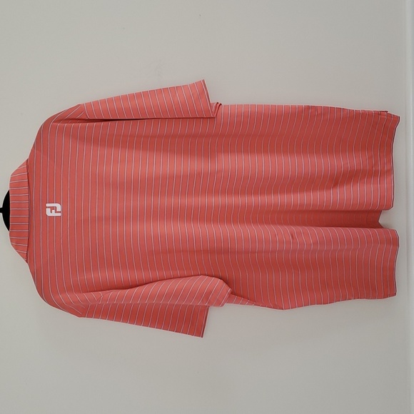 Footjoy Golf Shirt - Triple Pinstripe - Picture 5 of 7
